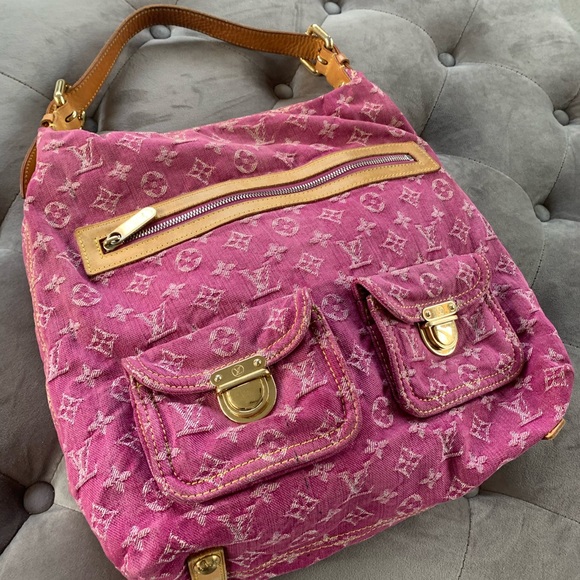 🚫⛔️SOLD⛔️🚫Louis Vuitton PINK MONOGRAM DENIM bag - Picture 2 of 8
